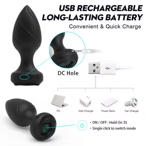 wireless remote butt plug for women