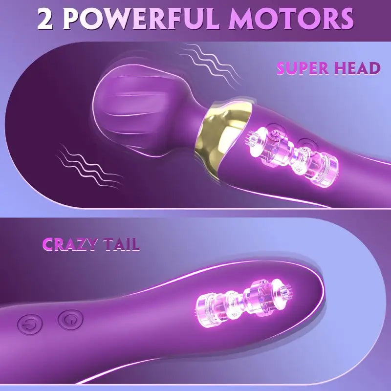 sophisticated purple wand operator