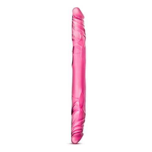 b yours 14" double dildo - pink